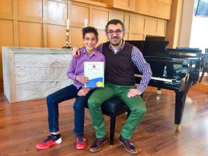 Student George Ghiugan & Piano Teacher Teo Milea